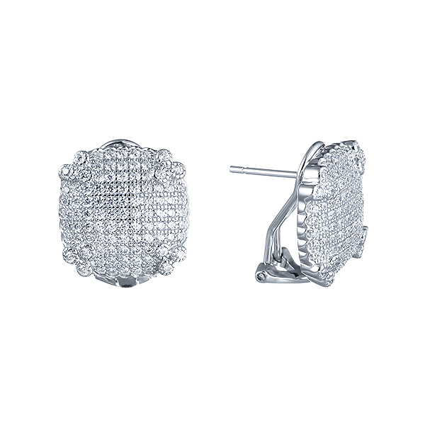 Серьги из серебра с кубическим цирконием 8470008010402 Серьги (Ag 925)