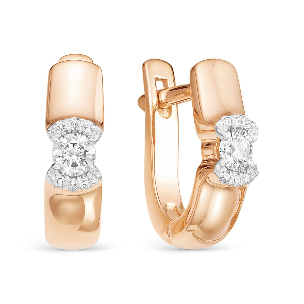 Серьги из золота с бриллиантами 3152-210 Серьги (Au 585)