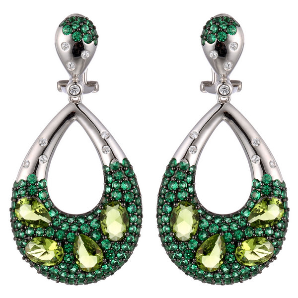 Серьги из серебра с кубическим цирконием 3670009076402 Серьги (Ag 925)