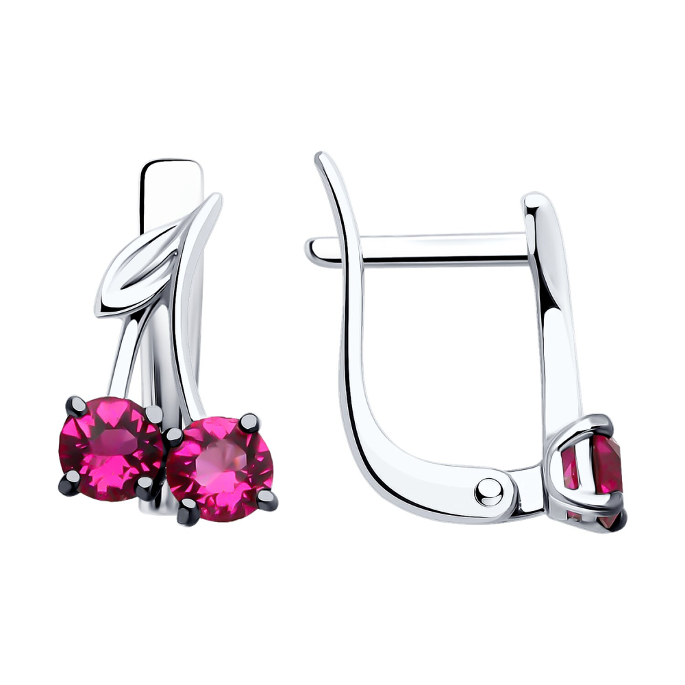 Серьги из серебра с кристаллами SWAROVSKI 94026474 Серьги (Ag 925)