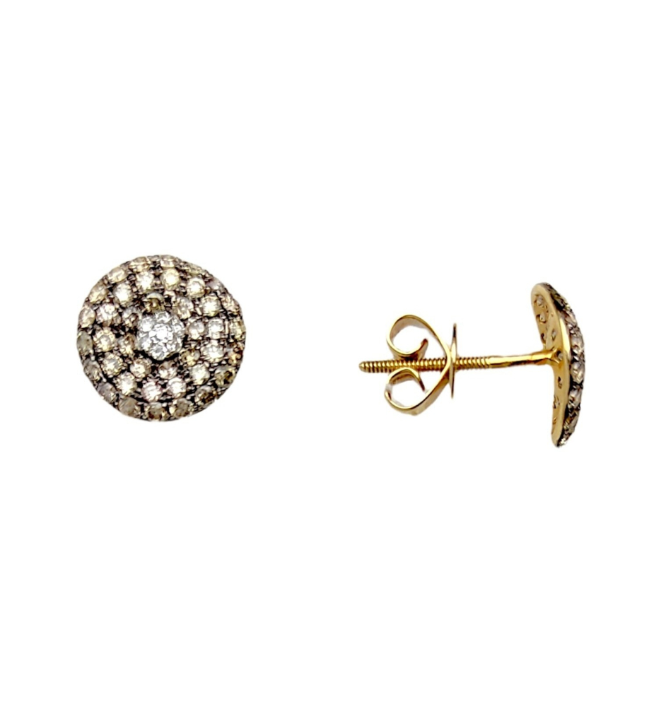 Серьги из золота c бриллиантами 42646*00945213 Серьги (Au 585)