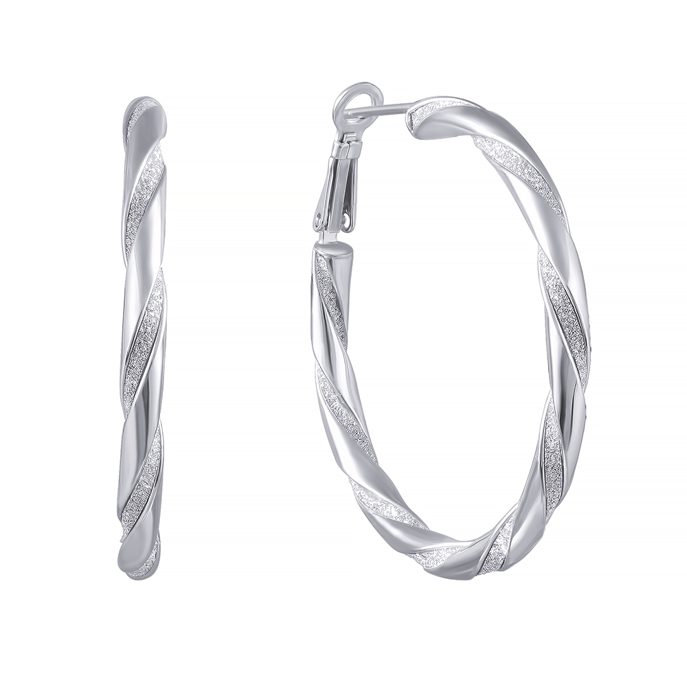 Серьги из серебра конго с кубическим цирконием 1460007065822 Серьги (Ag 925)