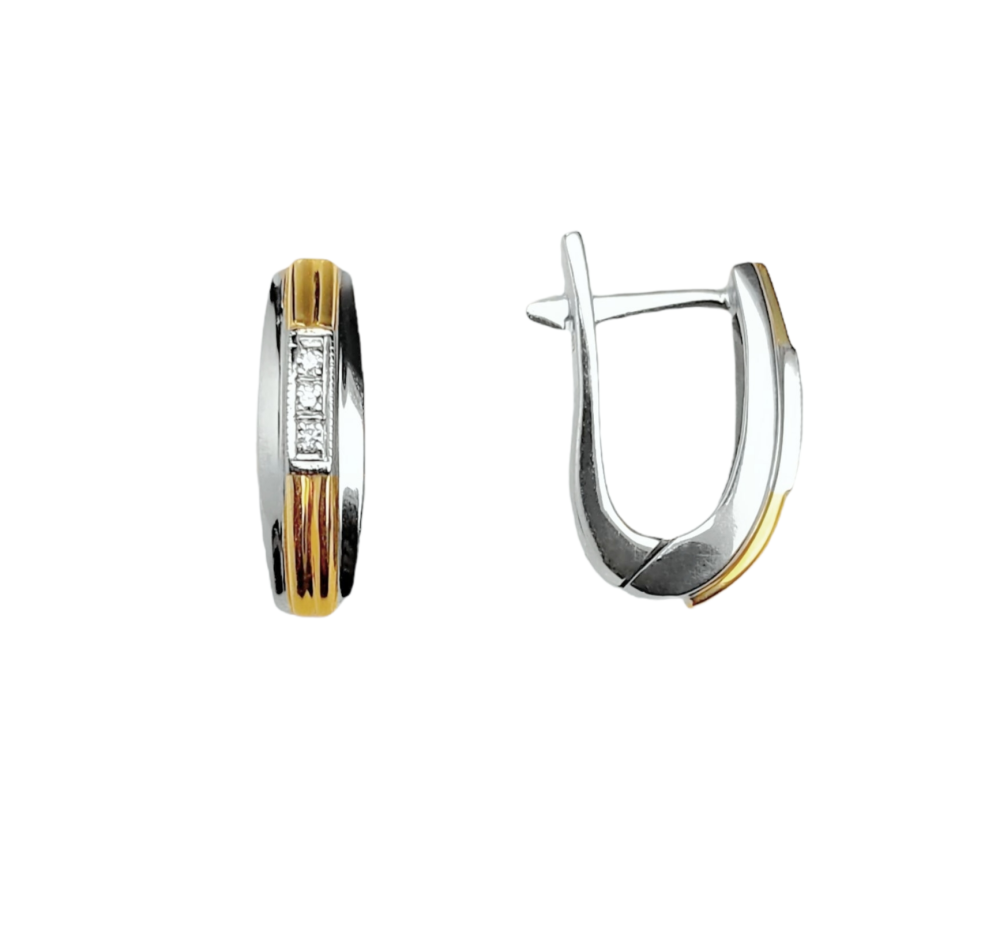 Серьги из золота c бриллиантами C 0233022 Серьги (Au 750)