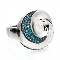 Серьги из серебра с кубическим цирконием 2300001022301 Кольцо (Ag 925)