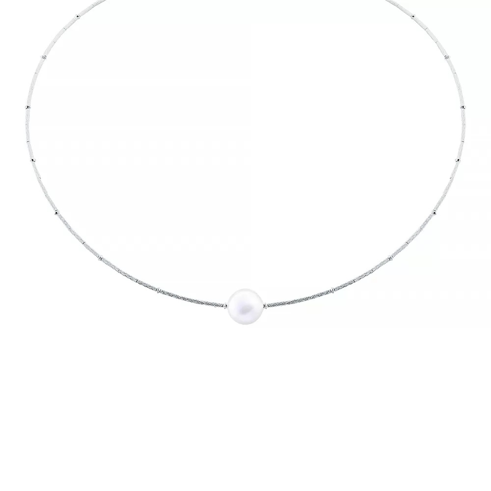 Колье из серебра с жемчугом 3120003021608 Колье (Ag 925)