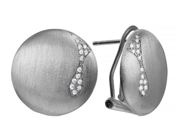 Серьги из серебра с кубическим цирконием 2340007000714 Серьги (Ag 925)
