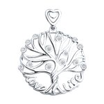 Подвеска из серебра с фианитами 94031634 Подвеска (Ag 925)