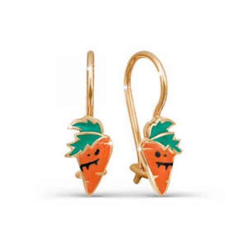 Серьги из золота с эмалью 920029 Серьги (Au 585)