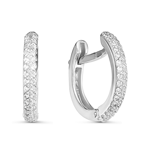 Серьги из серебра с фианитами SWAROVSKI с126145 Серьги (Ag 925)