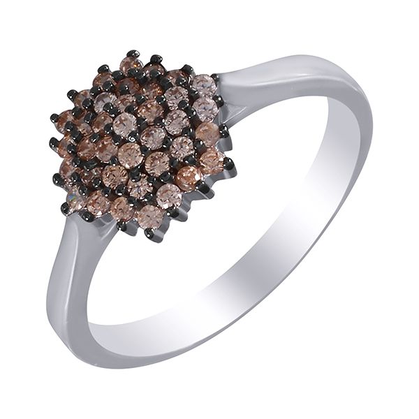 Кольцо из серебра с кубическим цирконием  3530004091309 Кольцо (Ag 925)