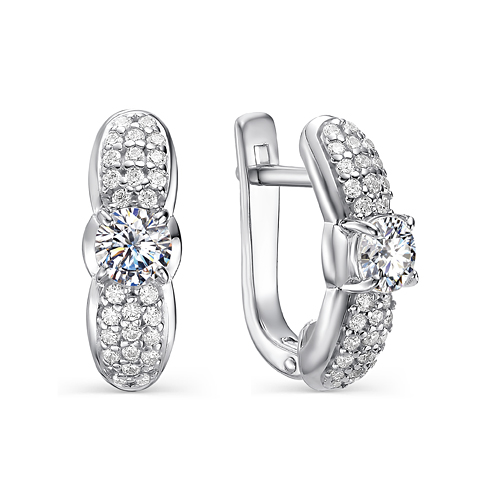 Серьги из серебра с кристаллами SWAROVSKI 912020156 Серьги (Ag 925)