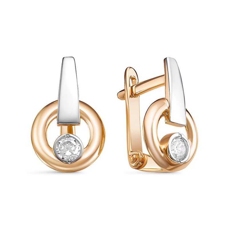 Серьги из золота 128281 Серьги детские (Au 585)