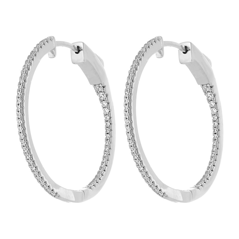Серьги из серебра с кубическими циркониями 2860006000708 Серьги (Ag 925)