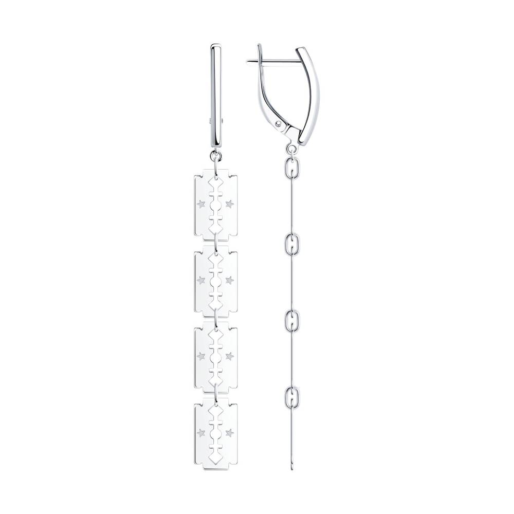 Серьги из серебра   94024343 Серьги (Ag 925)