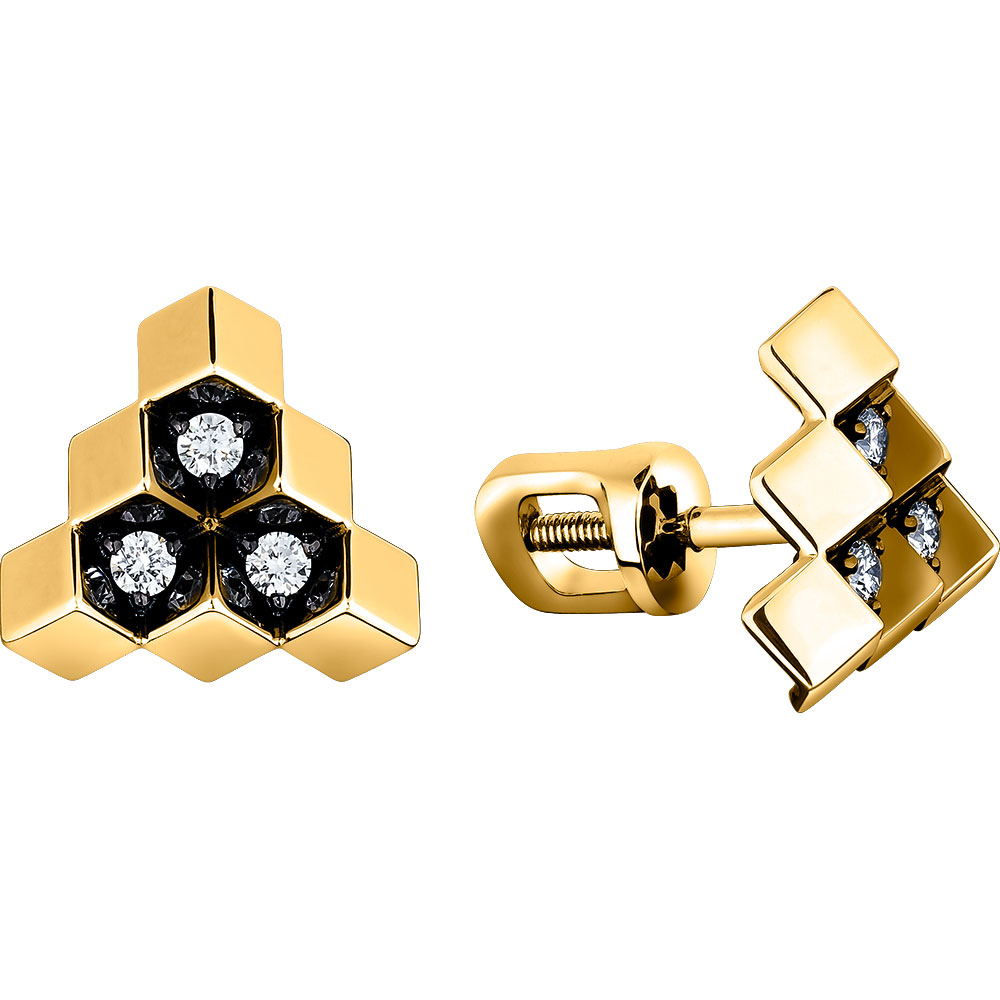 Серьги из золота пусеты Зс-2893 Серьги пусеты (Au 585)
