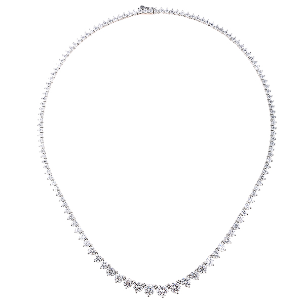 Колье из серебра с кубическим цирконием  5570001026203 Колье (Ag 925)