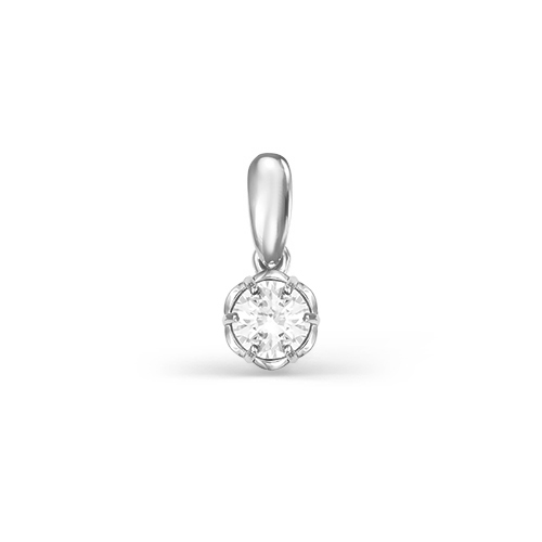 Подвеска из серебра с фианитом с034470 Подвеска (Ag 925)