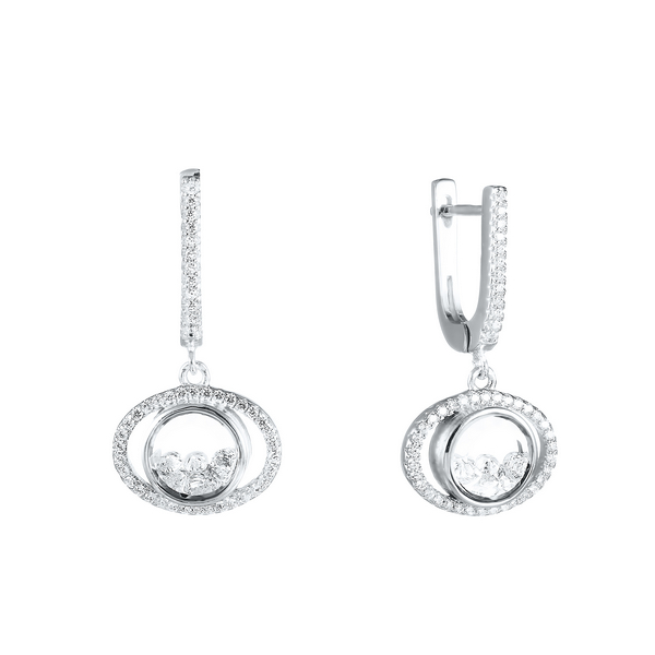 Серьги из серебра с кубическим цирконием 5090001183611 Серьги (Ag 925)