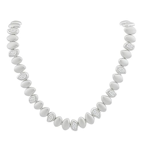 Колье из серебра с кубическим цирконием  ANS70375 Колье (Ag 925)