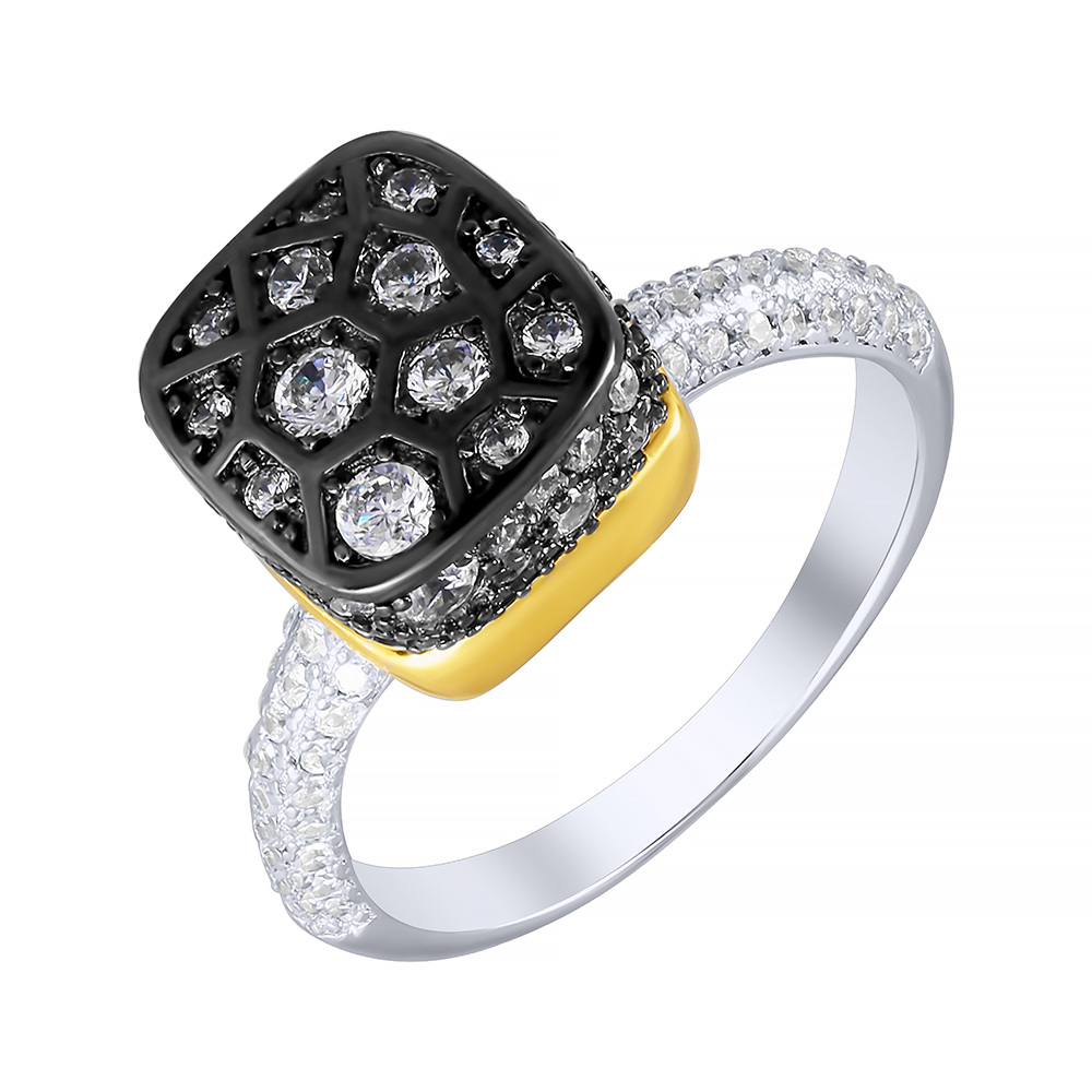 Кольцо из серебра с кубическим цирконием  2340008020503 Кольцо (Ag 925)