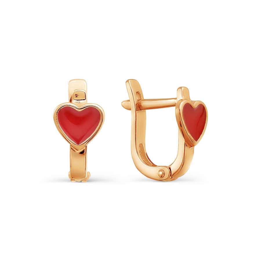 Серьги из золота с эмалью Т150027636 Серьги (Au 585)