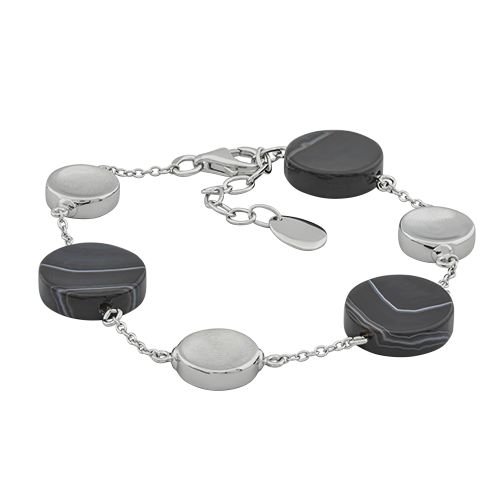 Браслет из серебра с полудрагоценными вставками SB1794 Браслет (Ag 925)