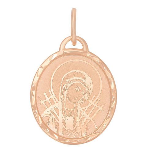 Подвеска из золота "Иконка Божья Матерь Семистрельная" Т100432400 Подвеска икона (Au 585)