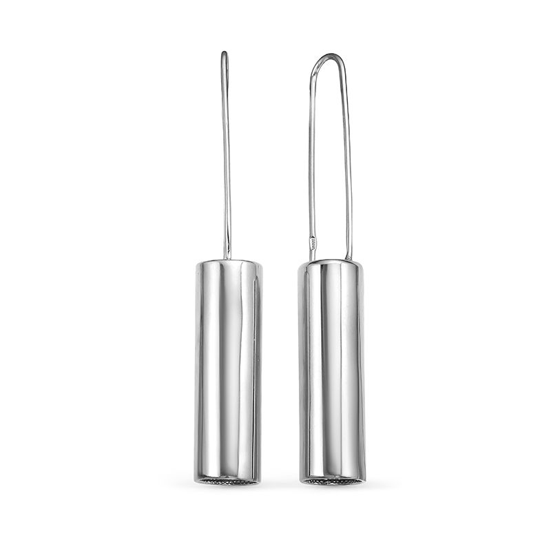 Серьги из серебра длинные с222668 Серьги (Ag 925)