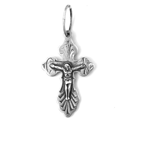 Крест из серебра 3208-Ч.ис Крест (Ag 925)