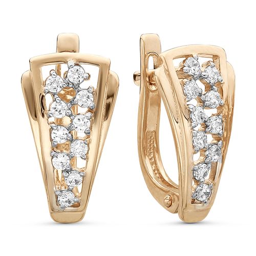 Серьги из золота с фианитами С132-2840 Серьги (Au 585)