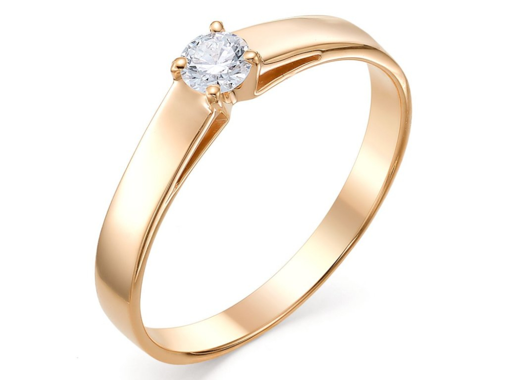 Кольцо из золота с бриллиантами 306-110 Кольцо (Au 585)