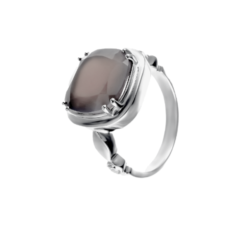 Кольцо из серебра с агатом 3490004122703 Кольцо (Ag 925)