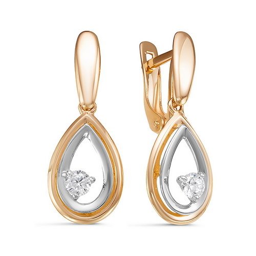 Серьги из золота длинные 128227 Серьги (Au 585)