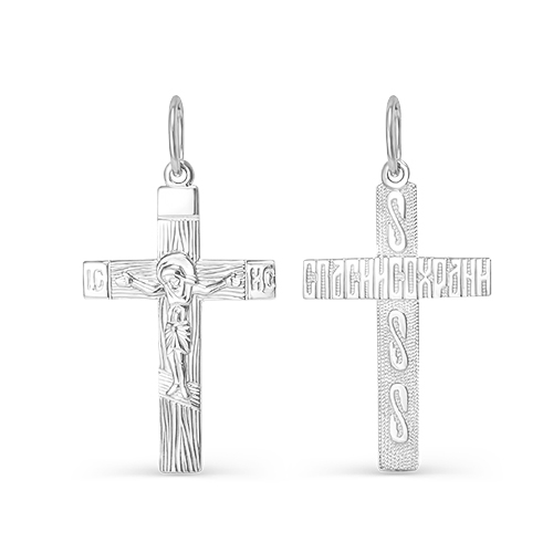 Крест из серебра с080292 Крест (Ag 925)