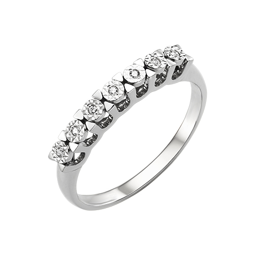 Кольцо из серебра с бриллиантами К613-6662 Кольцо (Ag 925)