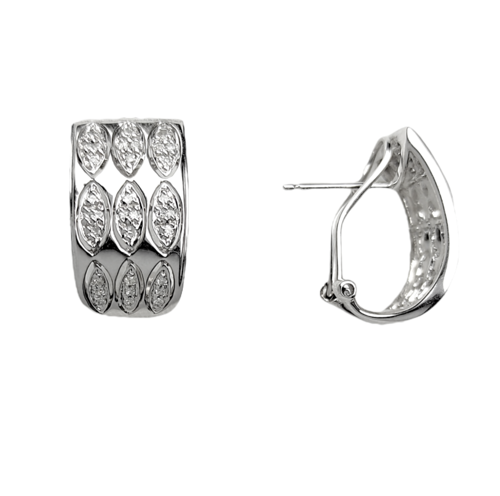 Серьги из золота c бриллиантами 08100622829 Серьги (Au 585)