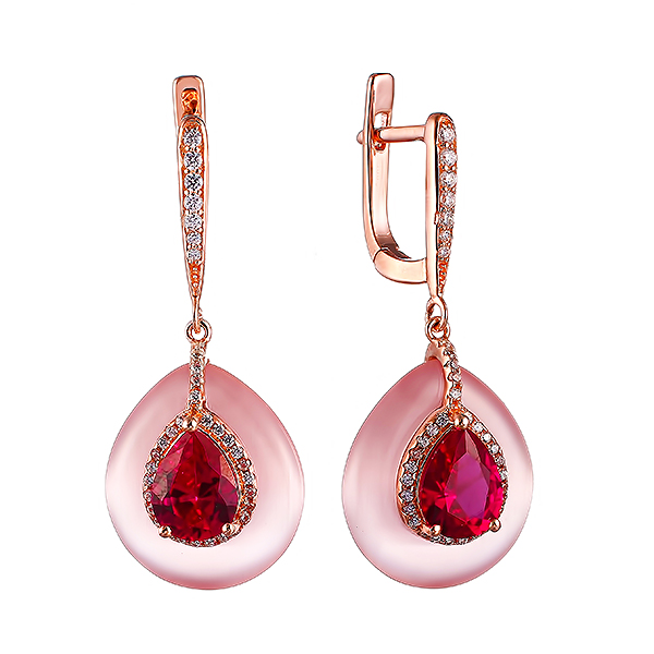 Серьги из серебра с кубическим цирконием 0140004097003 Серьги (Ag 925)