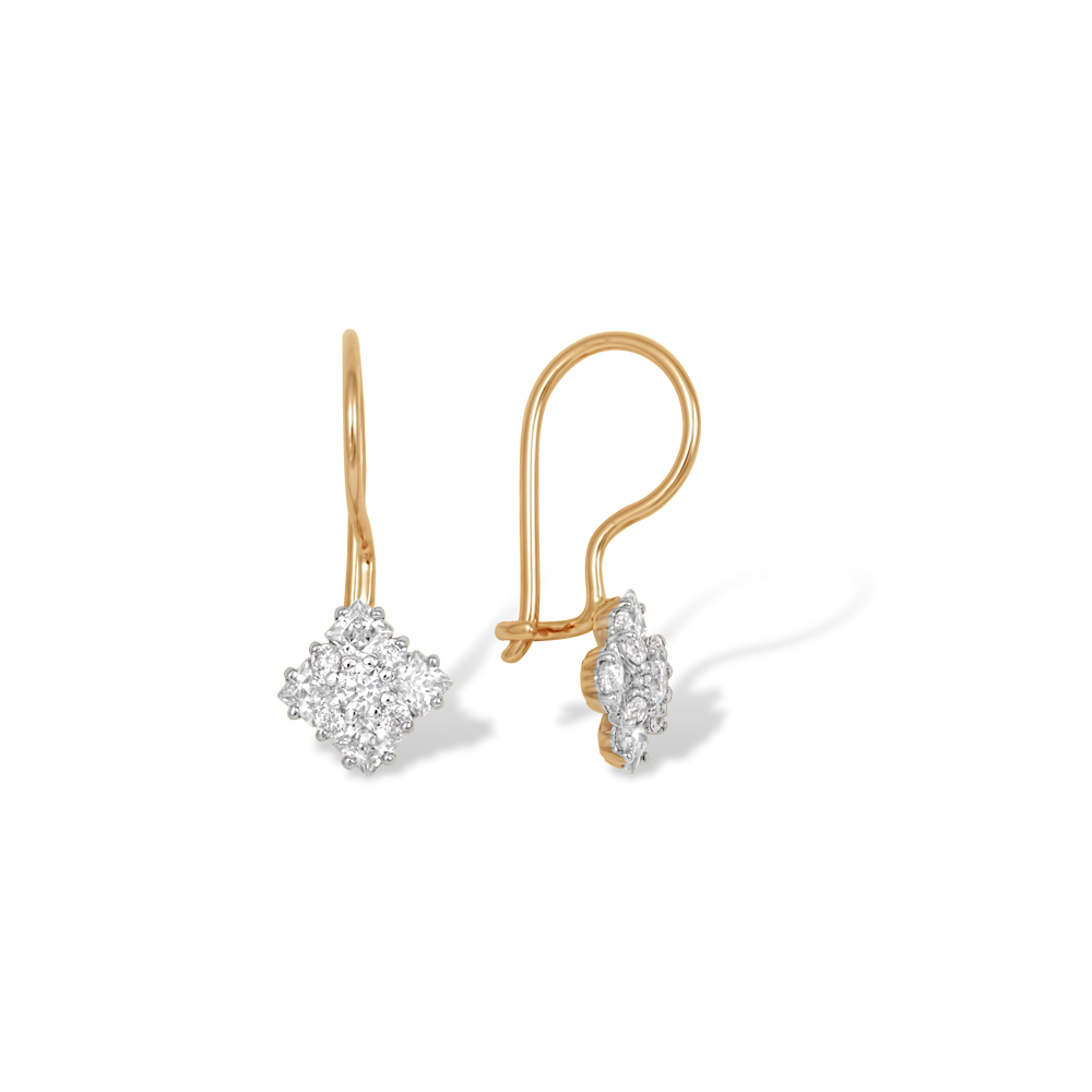 Серьги из золота с фианитами детские С1325234 Серьги (Au 585)