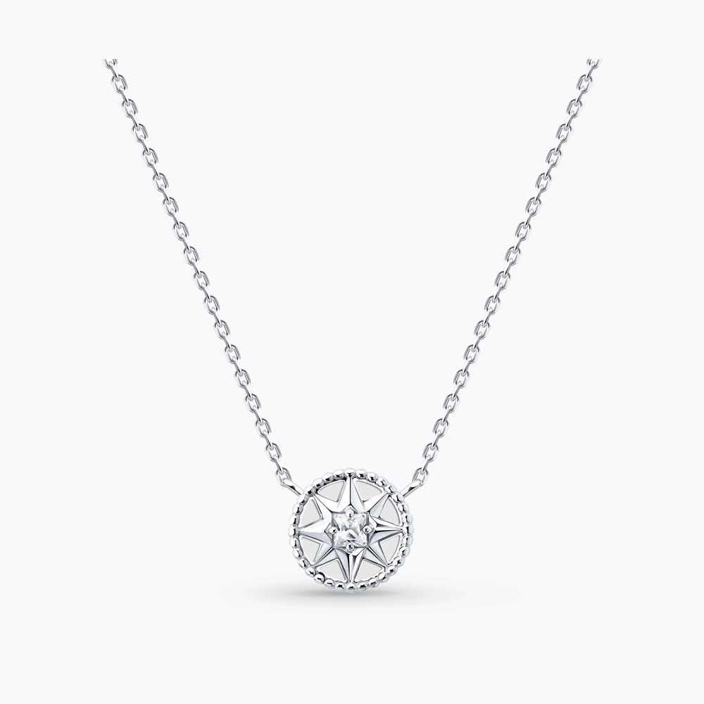 Колье из серебра с фианитами 94071249 Колье (Ag 925)