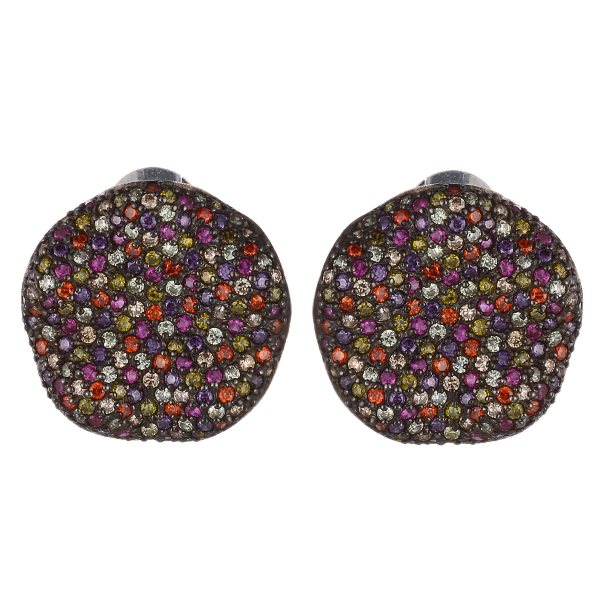 Серьги из серебра с кубическим цирконием 2260004016601 Серьги (Ag 925)