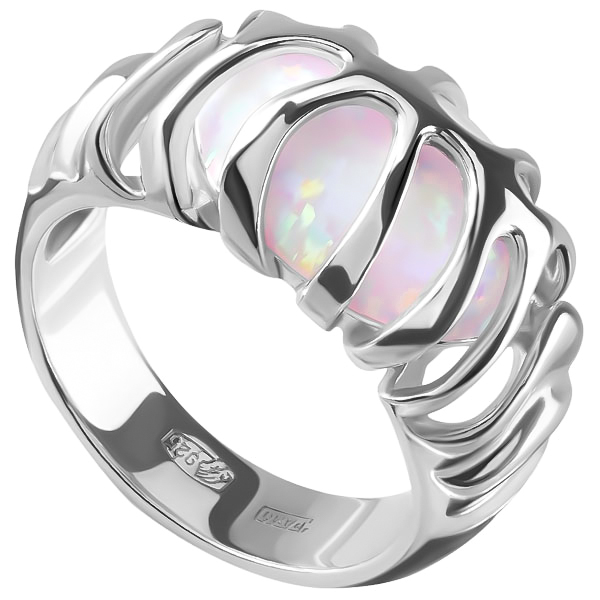 Кольцо из серебра с опалом 959010111 Кольцо (Ag 925)