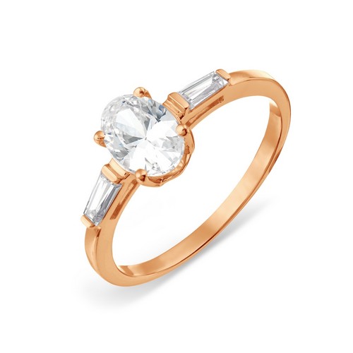 Кольцо из золота с фианитами SWAROVSKI Т102017976-ЛЛ Кольцо (Au 585)