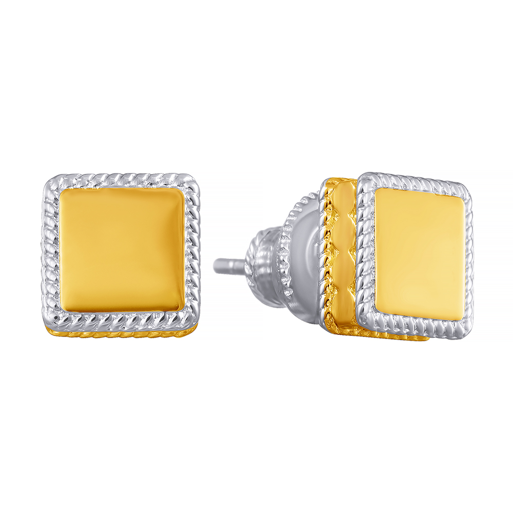 Серьги пусеты из серебра 2340005101903 Серьги (Ag 925)