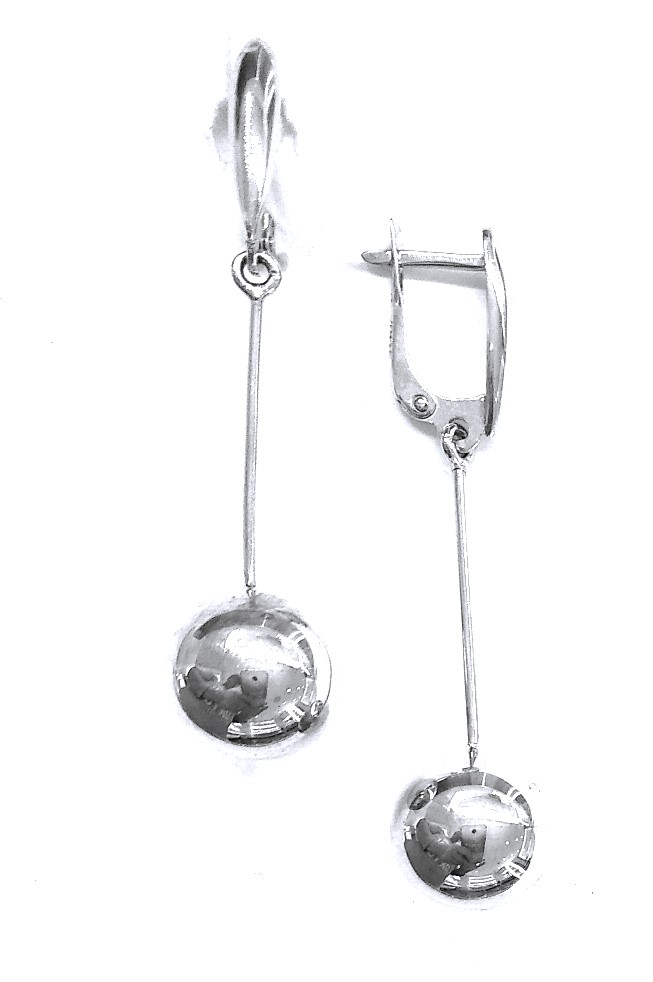 Серьги из серебра длинные 23100000065 Серьги (Ag 925)