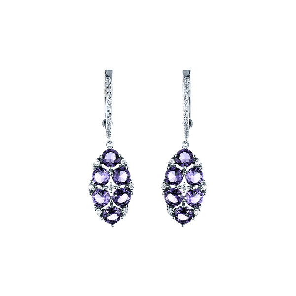 Серьги из серебра с кубическим цирконием 3670009069005 Серьги (Ag 925)