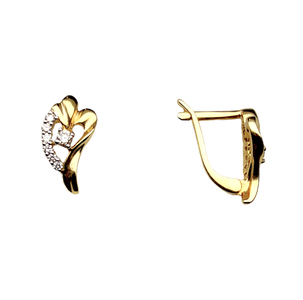 Серьги из золота c бриллиантами 20345*00353872 Серьги (Au 585)
