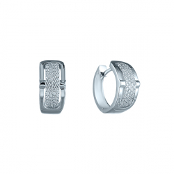 Серьги из серебра с кубическими циркониями 6220004019204 Серьги (Ag 925)