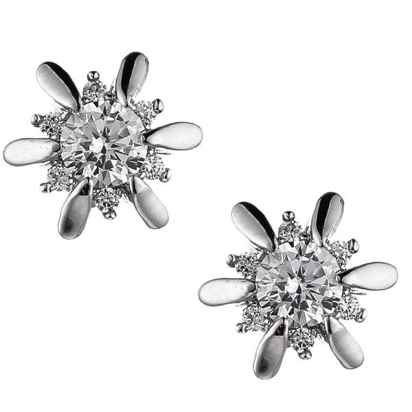 Серьги из серебра пусеты 5940003015714 Серьги (Ag 925)