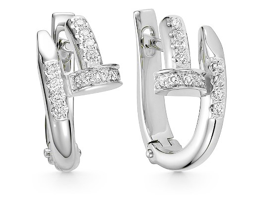 Серьги из белого золота c бриллиантами Серьги 3758-21001