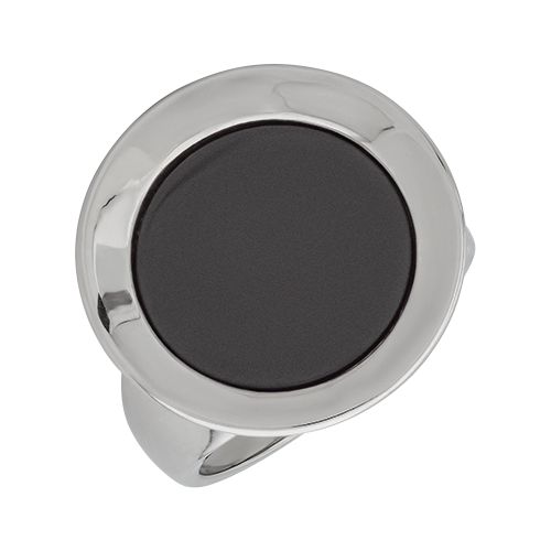 Кольцо из серебра с ониксом SR33248-BW Кольцо (Ag 925)